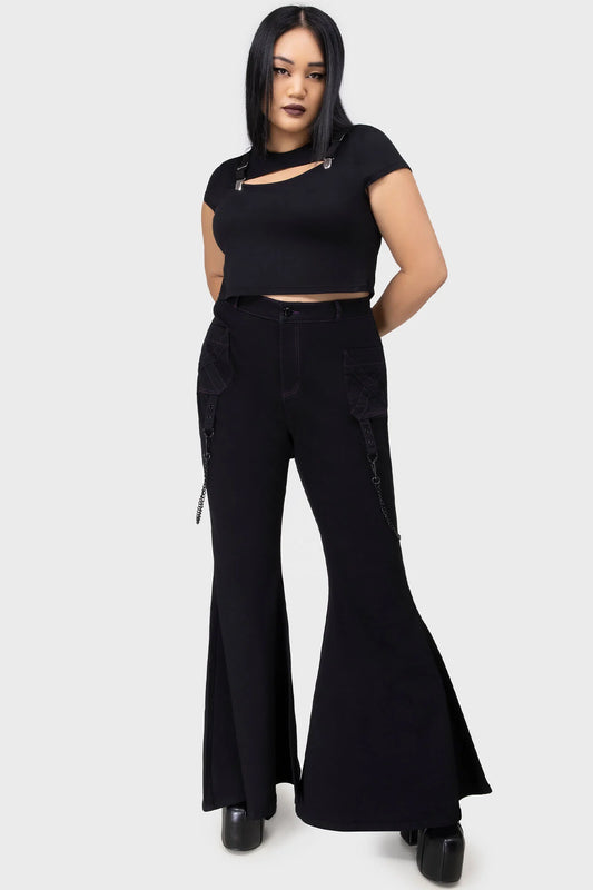 Killstar Beliala Fit & Flare Trousers