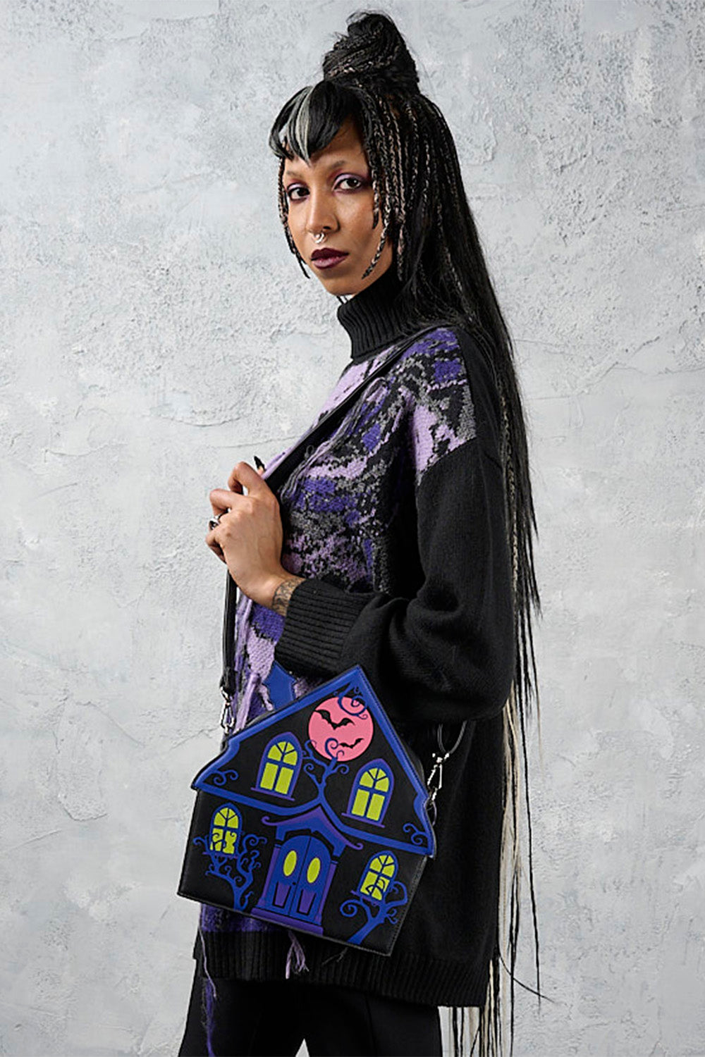 Banned Apparel Ghost House Crossbody Bag