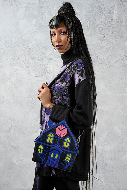 Banned Apparel Ghost House Crossbody Bag