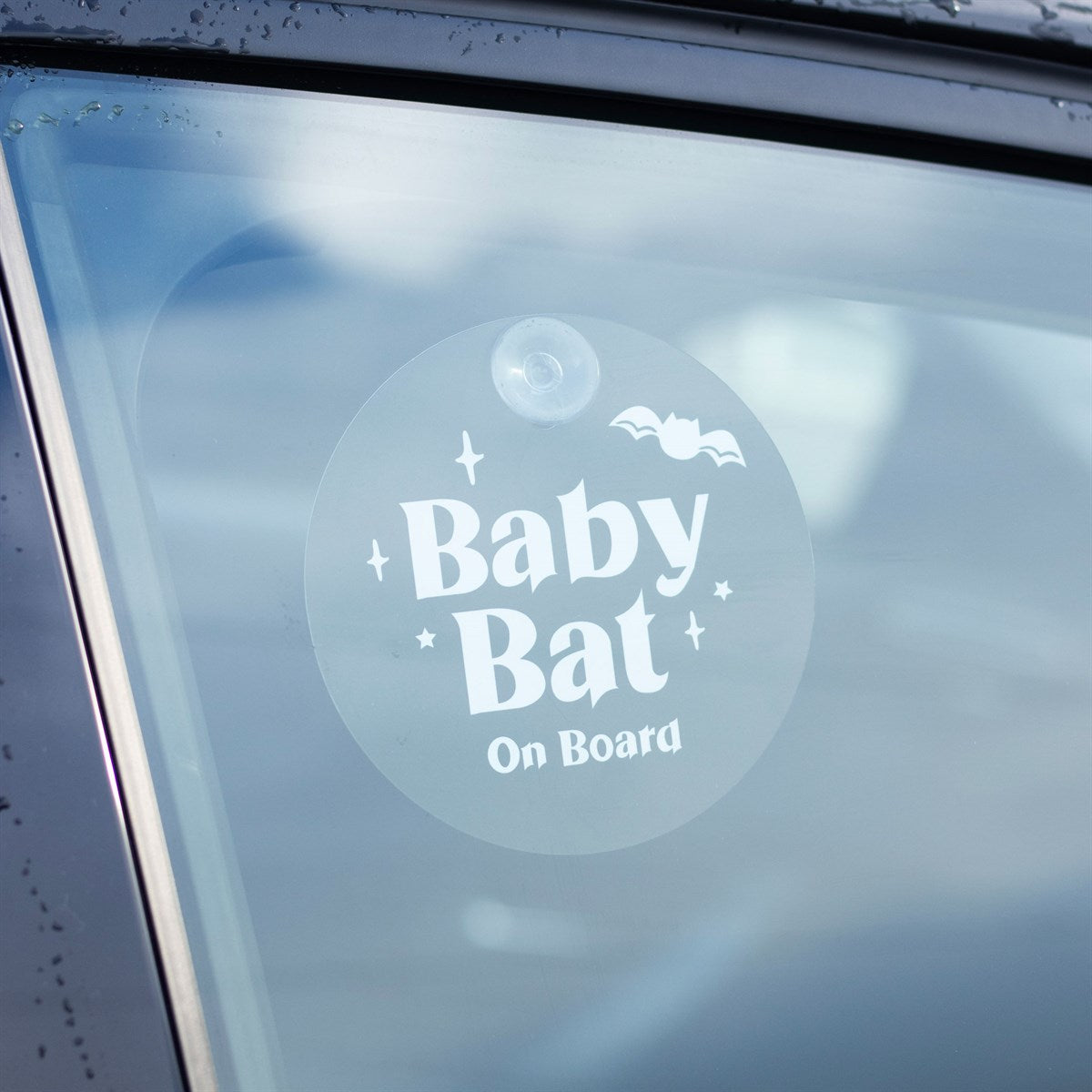 Gothic Gifts Baby Bat on Board Window Sign - Kate's Clothing