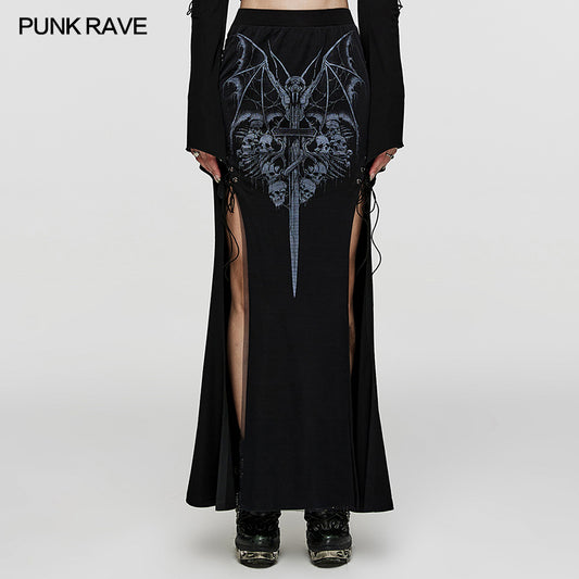 Punk Rave Bakke Long Skirt - Kate's Clothing