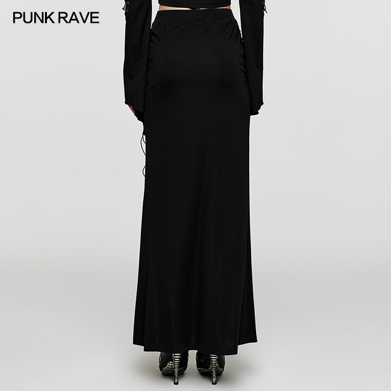 Punk Rave Bakke Long Skirt - Kate's Clothing