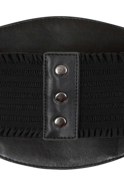 Fading Angel corset belt textured look statement piece by Banned Apparel