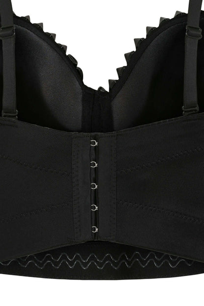 Xenia Black bustier top punk-inspired statement by Banned Apparel