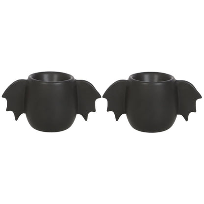 Gothic Gifts Bat Wing Egg Cup Set Of 2 - Kate's Clothing