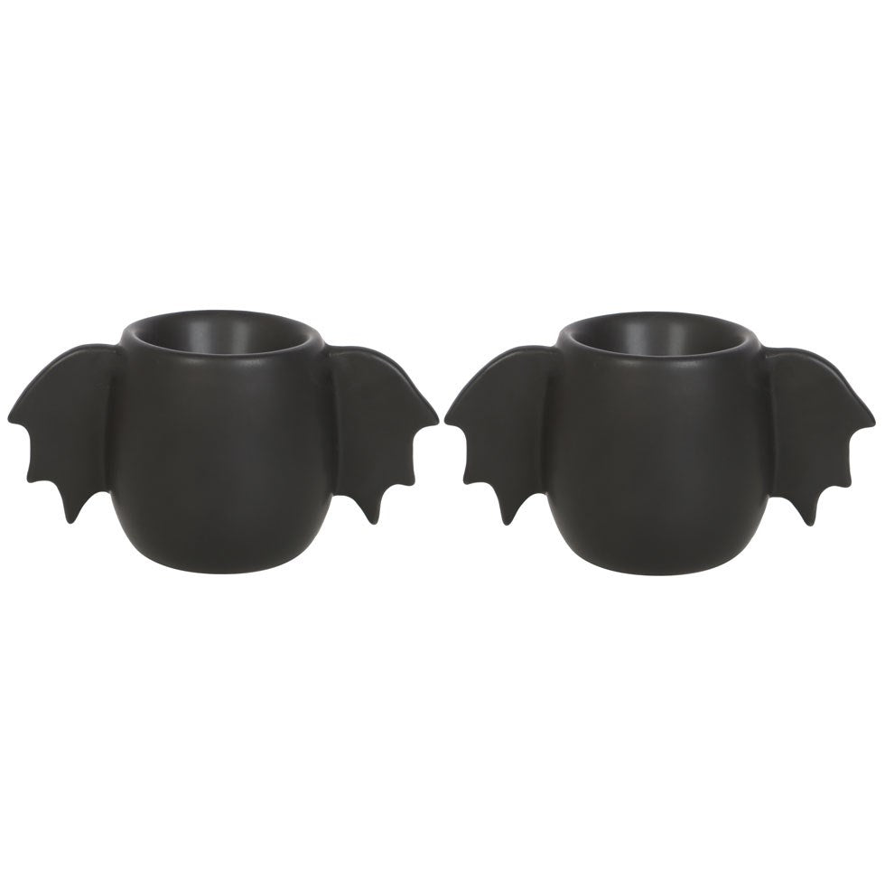 Gothic Gifts Bat Wing Egg Cup Set Of 2 - Kate's Clothing