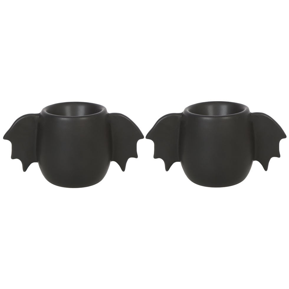 Gothic Gifts Bat Wing Egg Cup Set Of 2 - Kate's Clothing