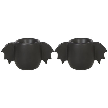 Gothic Gifts Bat Wing Egg Cup Set Of 2 - Kate's Clothing