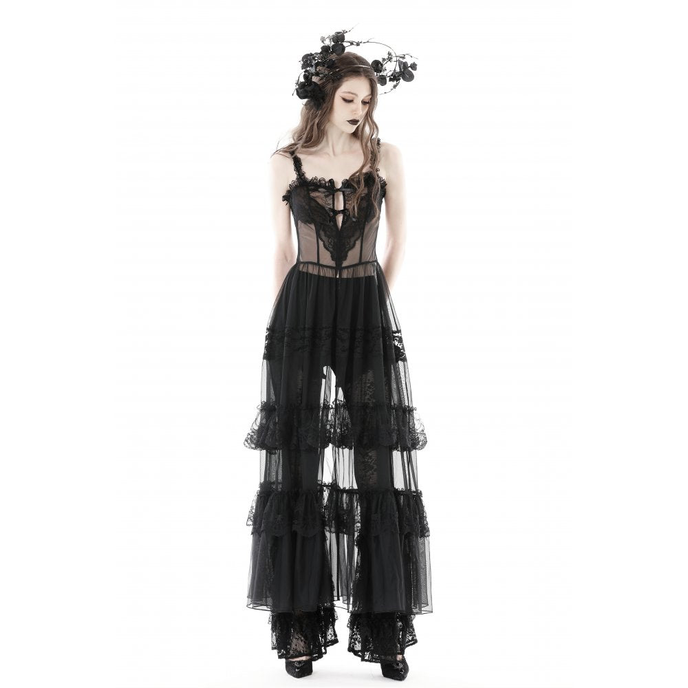 Dark In Love Bellatrix Lace Maxi Dress - Kate's Clothing