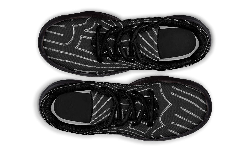 ANTIBrand Big Bat Haus Pinstripe Chunky Trainers
