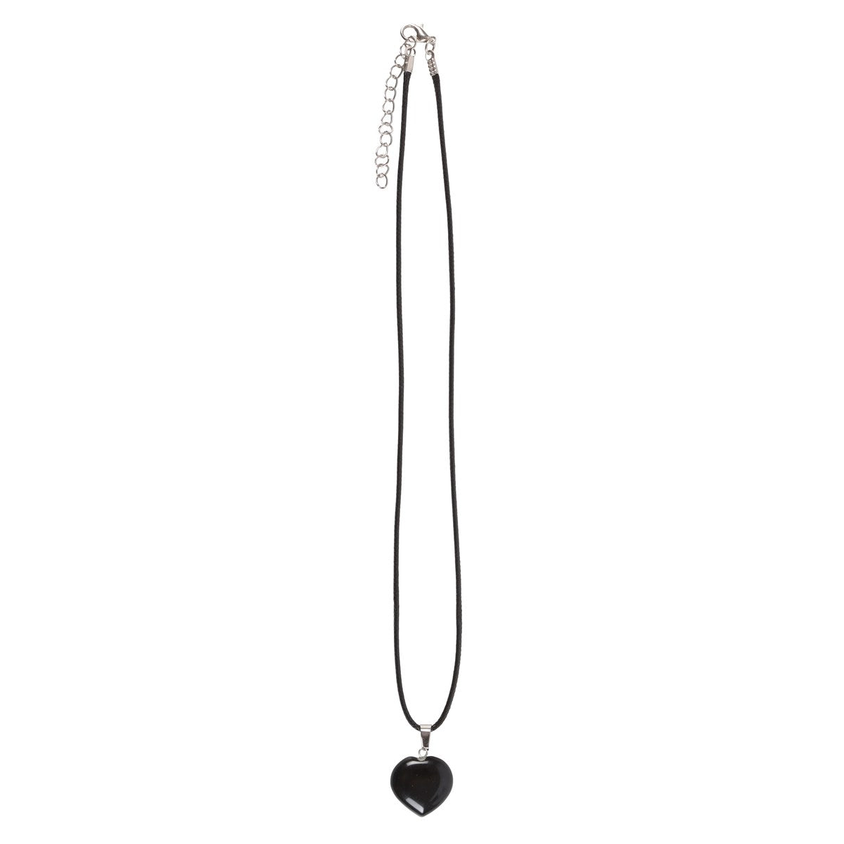 Gothic Gifts Black Obsidian Healing Crystal Heart Necklace – Kate's Clothing