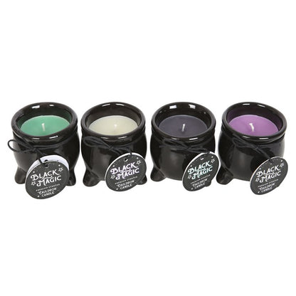 Gothic Gifts Black Opium and Myrrh 'Protection' Long Lasting Cauldron Candle - Kate's Clothing