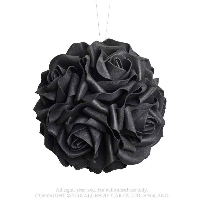 Alchemy Black Rose Decorative Hanging Ball - Kate's Clothing