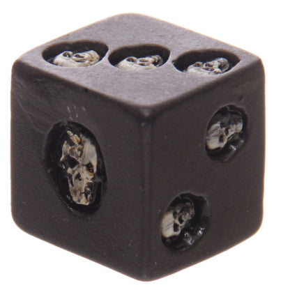 Gothic Gifts Black Skull Dice - Pack of 5 - Kate's Clothing