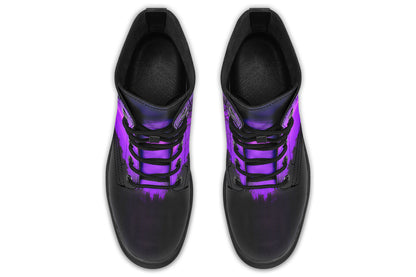 ANTIBrand 1999 Boots - Gothic Purple Twilight Lace-Up Boots