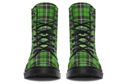 Green Tartan Vegan Boots – ANTIBrand