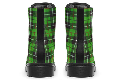 Green Tartan Vegan Boots – ANTIBrand