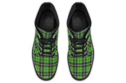 Green Tartan Vegan Boots – ANTIBrand