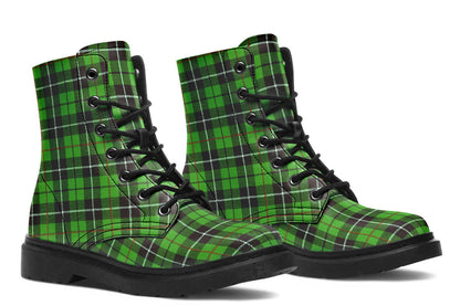 Green Tartan Vegan Boots – ANTIBrand