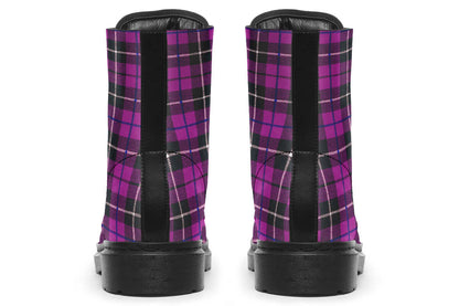 Pink Tartan Vegan Boots – ANTIBrand