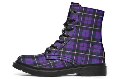 Purple Tartan Vegan Boots – ANTIBrand
