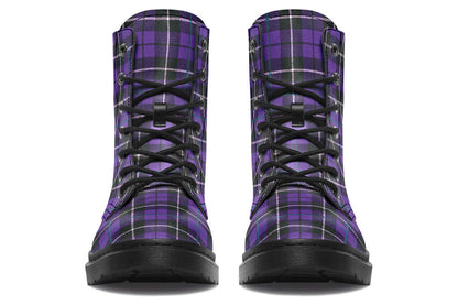 Purple Tartan Vegan Boots – ANTIBrand