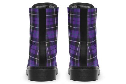 Purple Tartan Vegan Boots – ANTIBrand