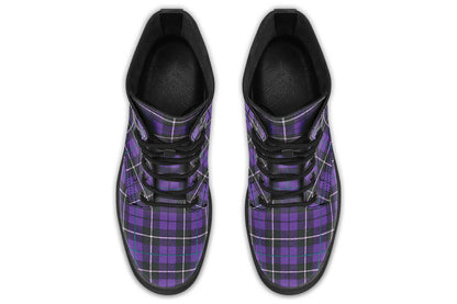 Purple Tartan Vegan Boots – ANTIBrand