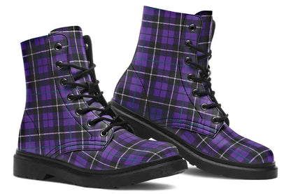 Purple Tartan Vegan Boots – ANTIBrand