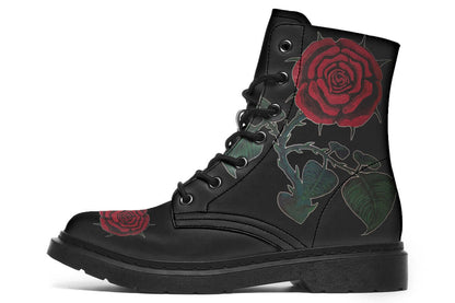 Rose Painting Vegan Combat Boots | ANTIBrand