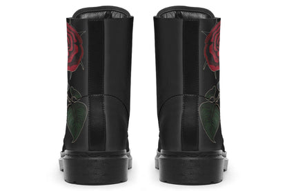 Rose Painting Vegan Combat Boots | ANTIBrand