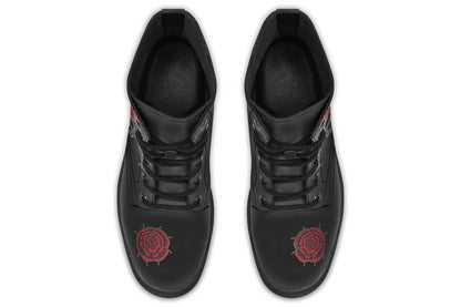 Rose Painting Vegan Combat Boots | ANTIBrand