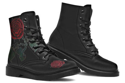 Rose Painting Vegan Combat Boots | ANTIBrand