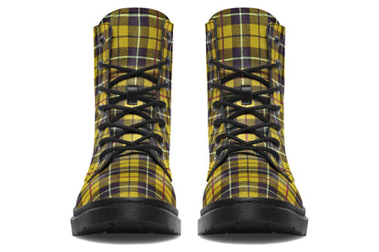 Yellow Tartan Vegan Boots – ANTIBrand