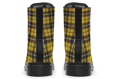 Yellow Tartan Vegan Boots – ANTIBrand