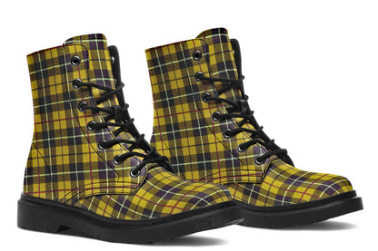 Yellow Tartan Vegan Boots – ANTIBrand