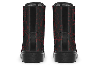 Tumbling Blood Skulls Boots – ANTIBrand by Kate