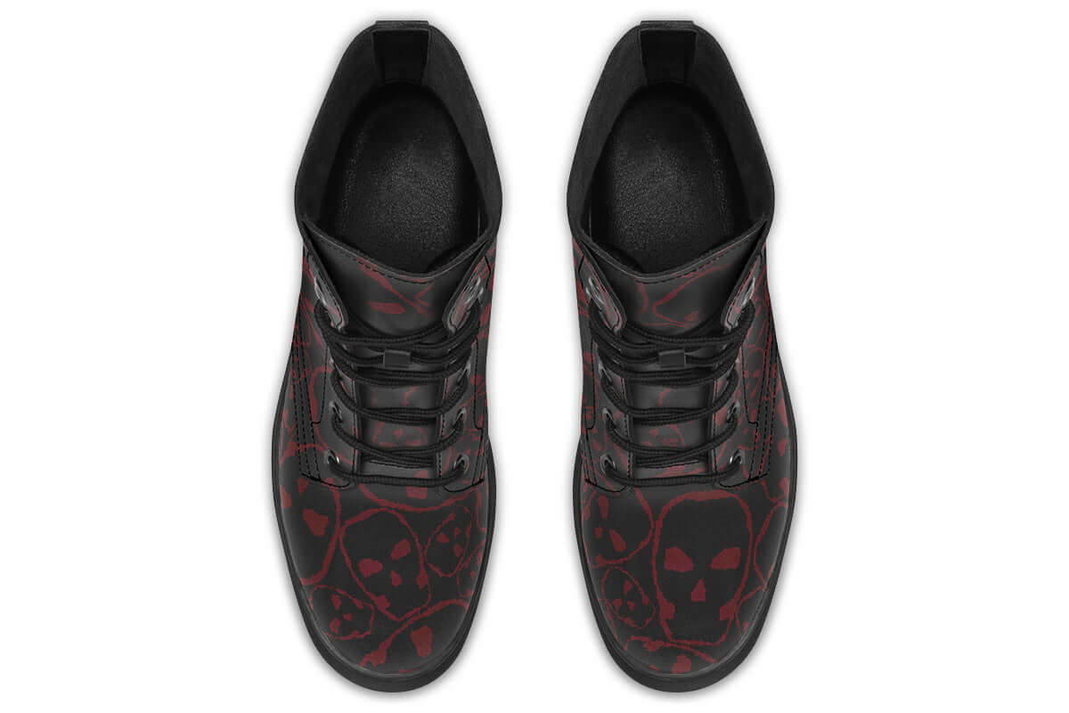 Tumbling Blood Skulls Boots – ANTIBrand by Kate