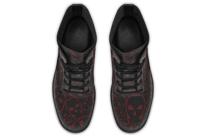 Tumbling Blood Skulls Boots – ANTIBrand by Kate