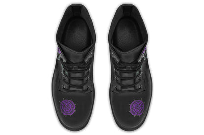 ANTIBrand The Painted Rose Boots in Purple
