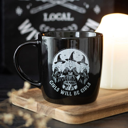 Gothic Gifts Girls Will Be Girls Witch Mug