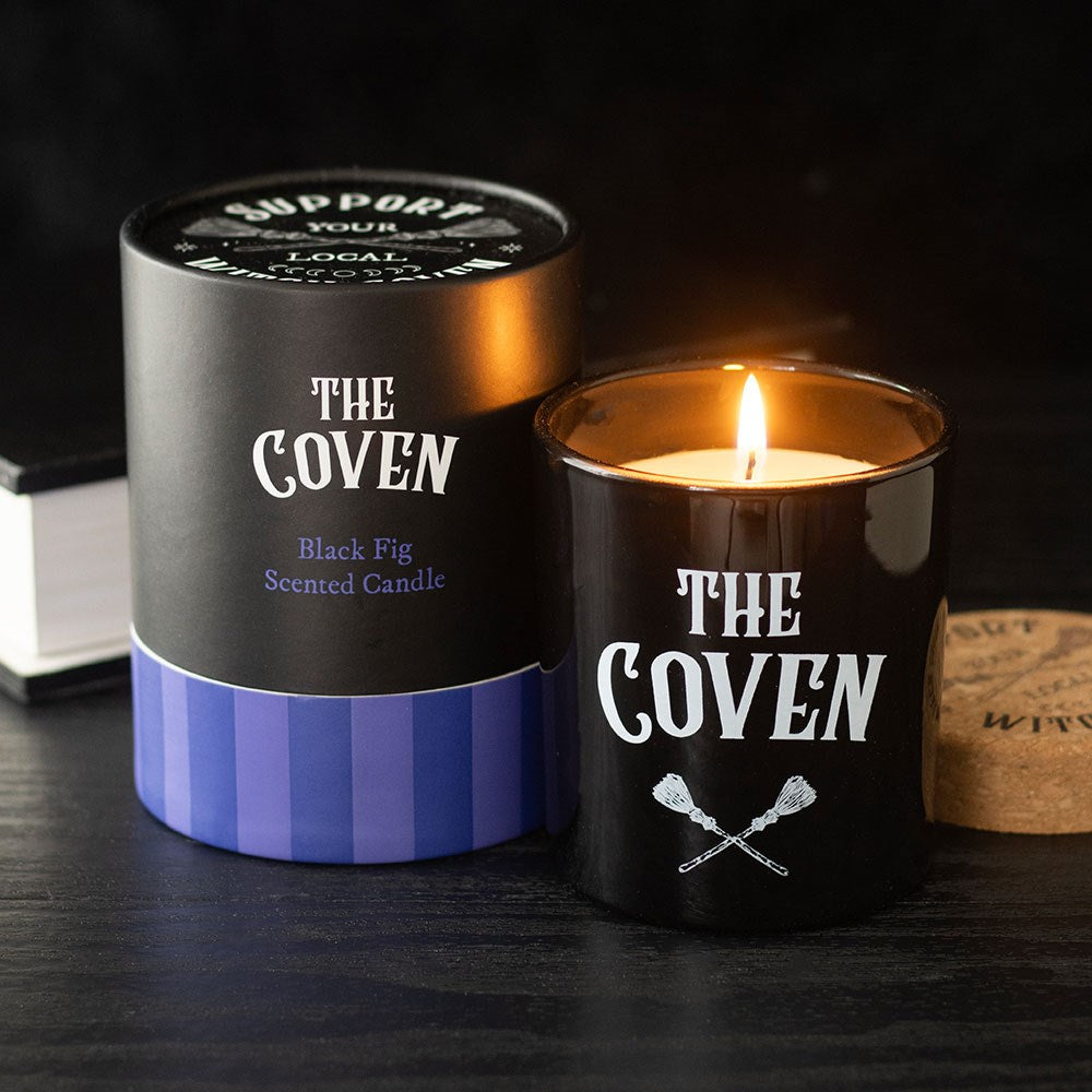 Gothic Gifts – The Coven Black Fig Scented Candle with Cork Lid
