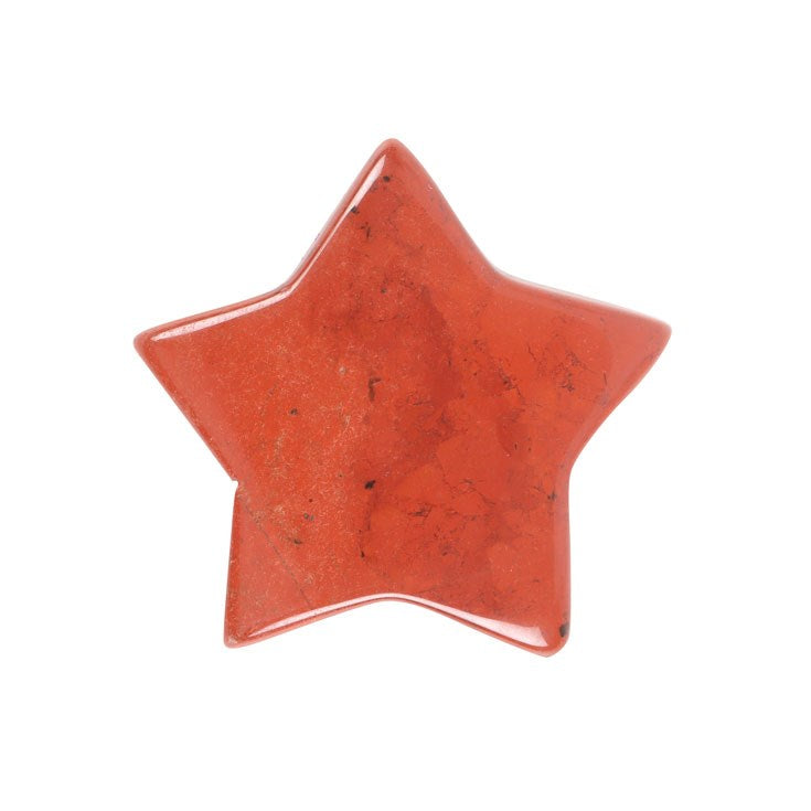 Gothic Gifts Red Jasper Crystal Star in a Bag