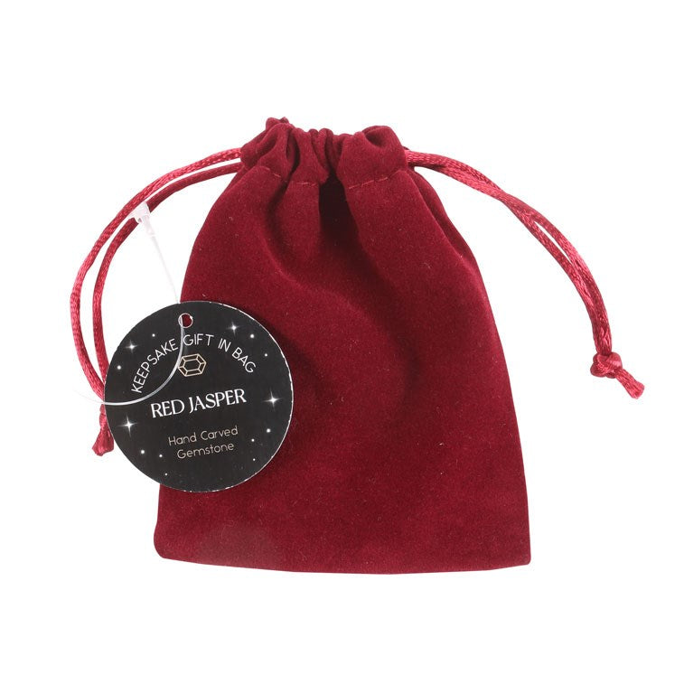 Gothic Gifts Red Jasper Crystal Star in a Bag
