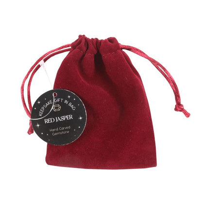 Gothic Gifts Red Jasper Crystal Star in a Bag