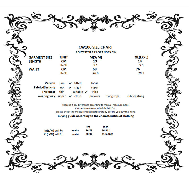 Dark in Love Catriona Gothic Buckled Waist Belt