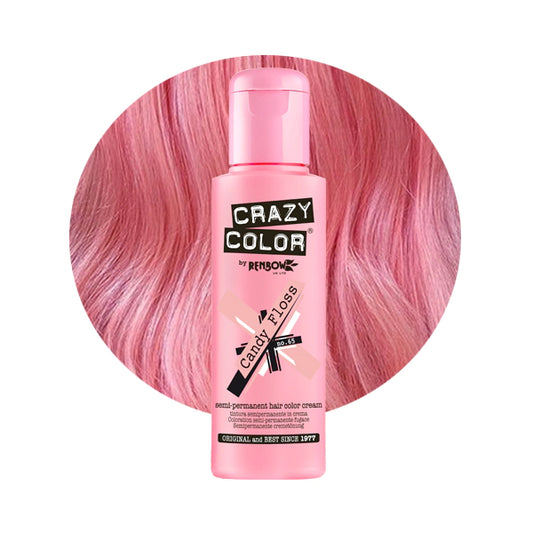 Crazy Colour Semi Permanent Hair Dye - Candy Floss - Kate's Clothing