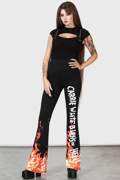 Killstar Carrie Bootcut Trousers - Kate's Clothing