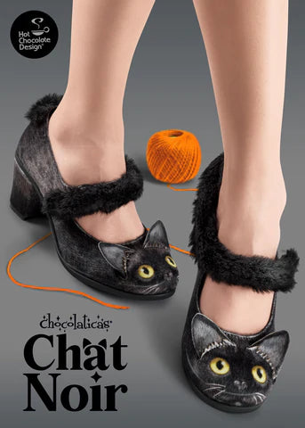 Hot Chocolate Chat Noir Women's Mid Heels Mary Jane Pump - Kate's Clothing