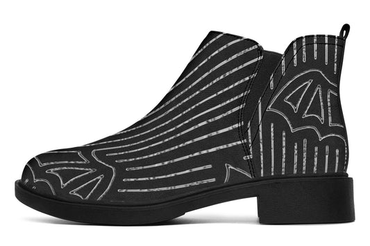 ANTIBrand Big Bat Haus Pinstripe Chelsea Boots